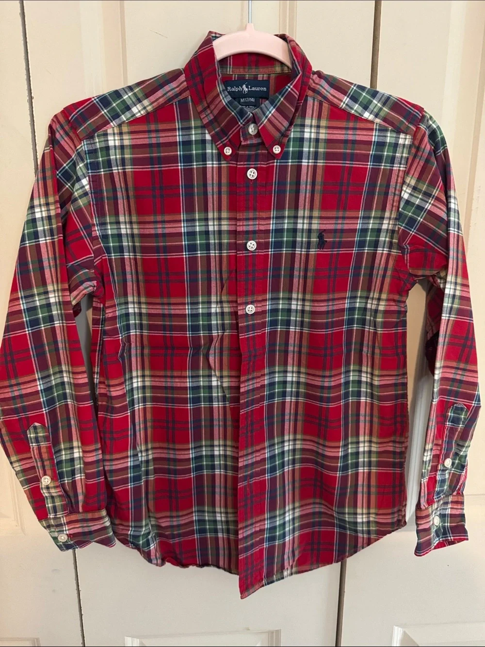 Ralph Lauren boys button down size 12/14 excellent condition